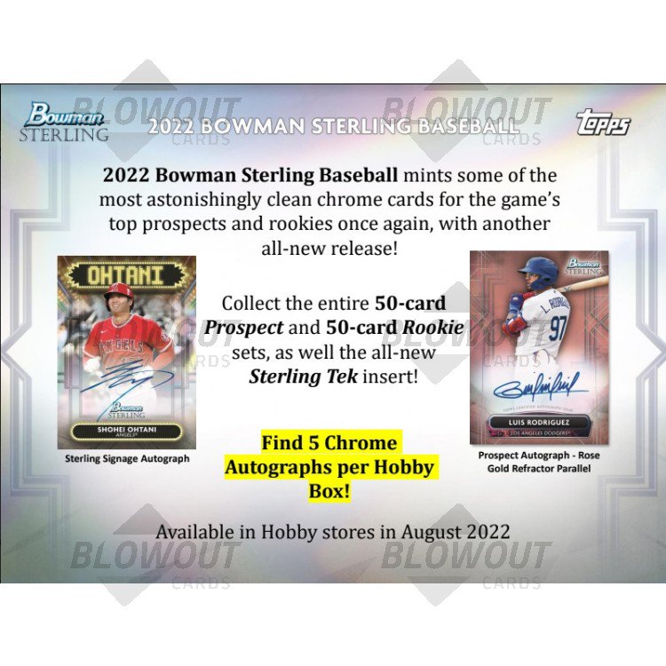 2022 Bowman Sterling Baseball