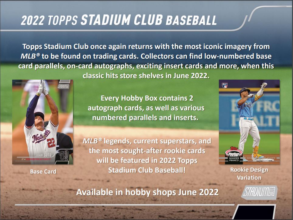 2022 Topps Stadium Club Baseball