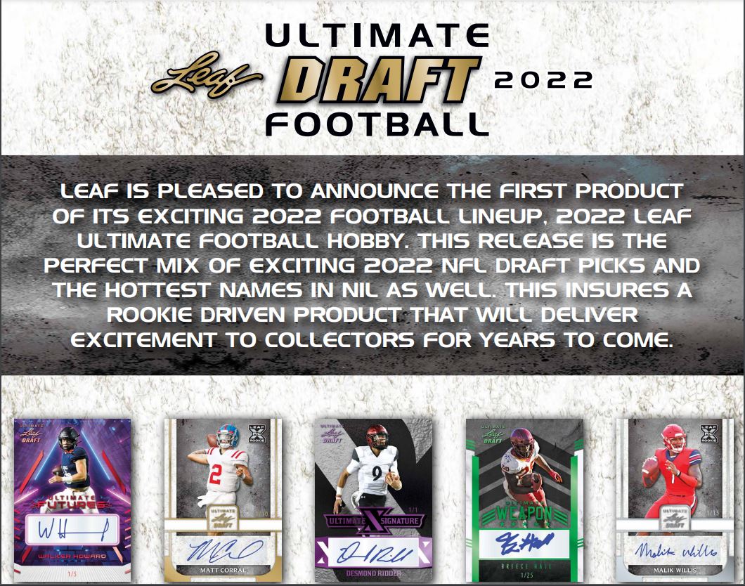 2022 Leaf Ultimate Draft Football