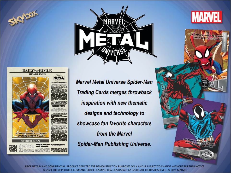 2022 Marvel Spider-Man Metal Universe  Non-Sport