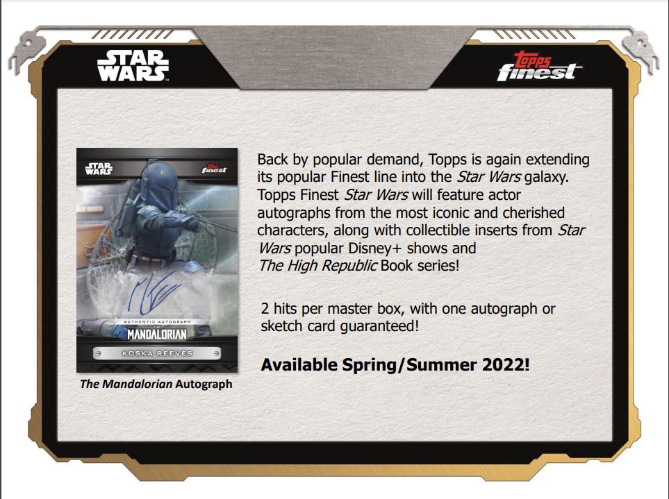 2022 Topps Finest Star Wars Non-Sport