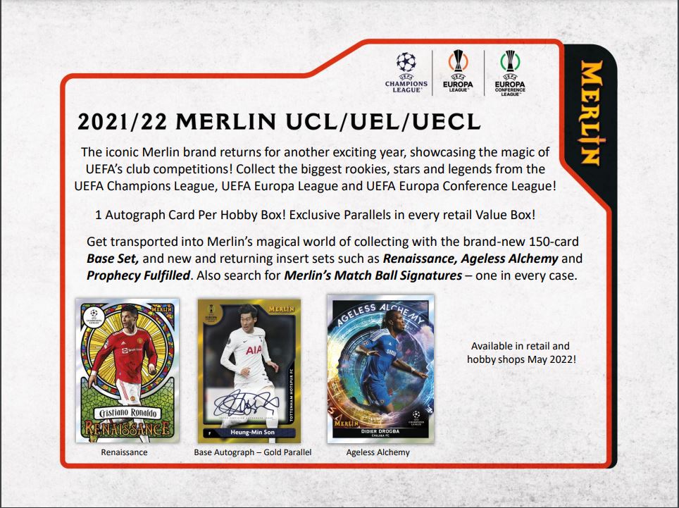 2021-22 Topps UEFA Champions League Merlin Chrome Soccer