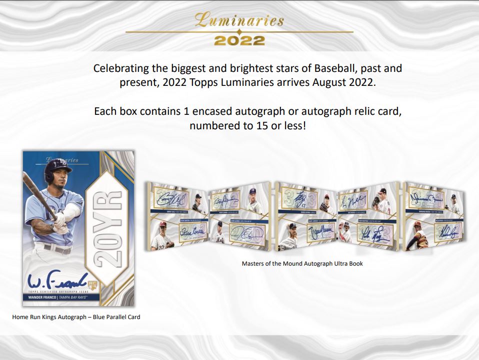 2022 Topps Luminaries Baseball