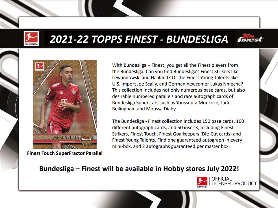 2021-22 Topps Finest Bundesliga Soccer