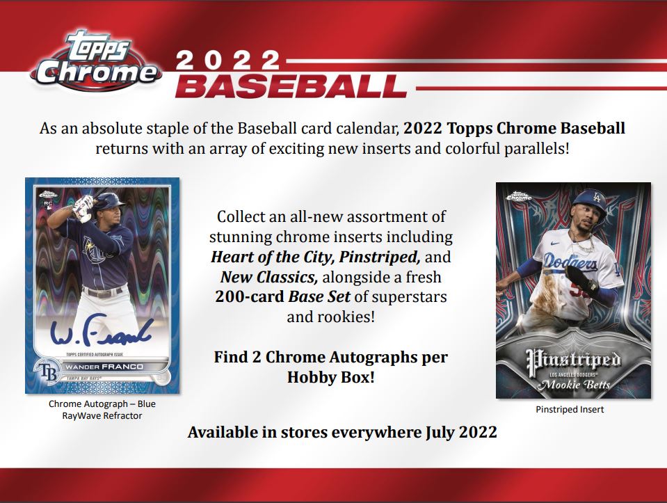 2022 Topps Chrome Baseball