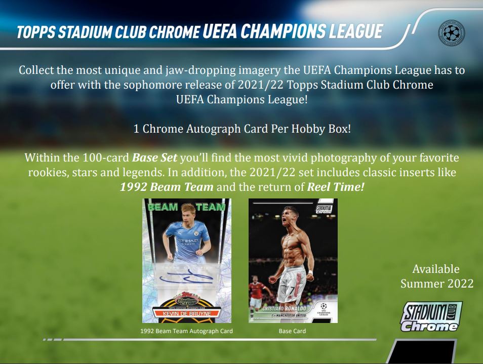 2021-22 Topps UEFA Champions League Stadium Club Chrome Soccer