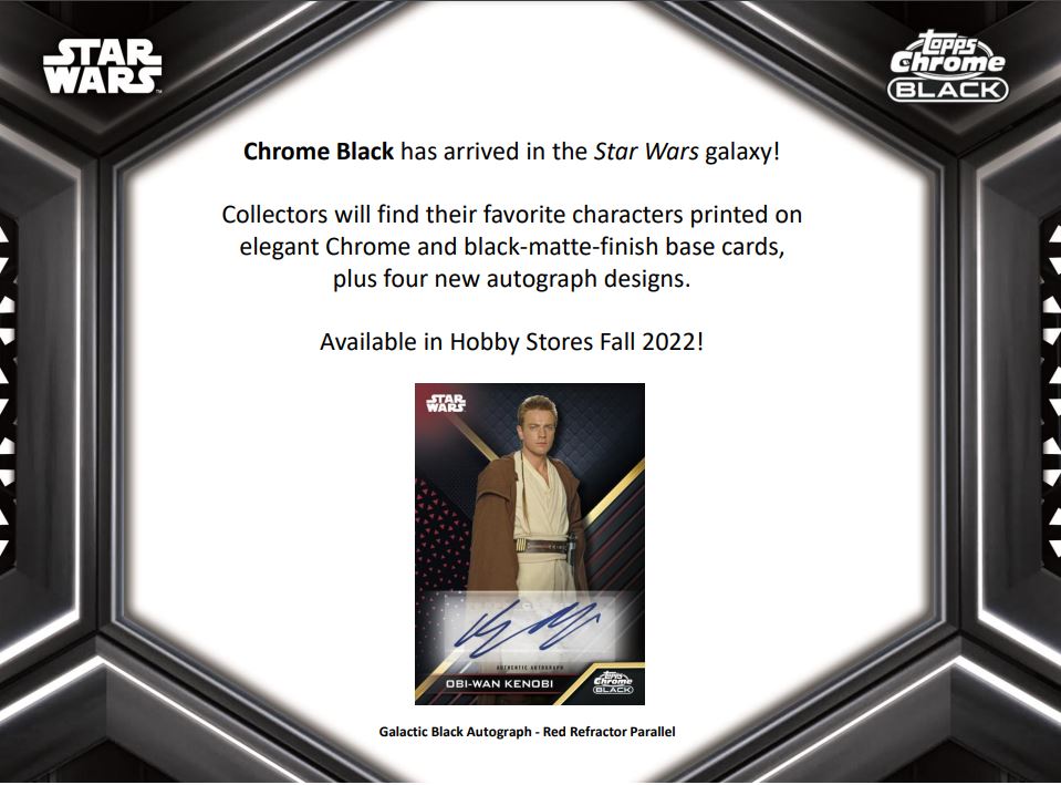 2022 Topps Star Wars Chrome Black Non-Sport