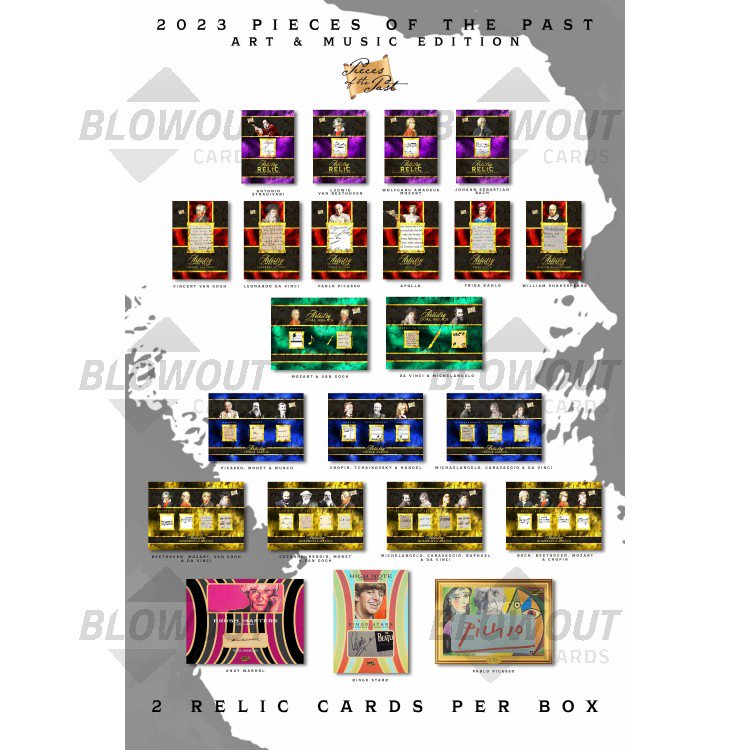 2023 Super Break Pieces of the Past Art & Music Edition Box Non-Sport