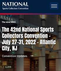 The National Sports Collectors Convention Card Show Flyer