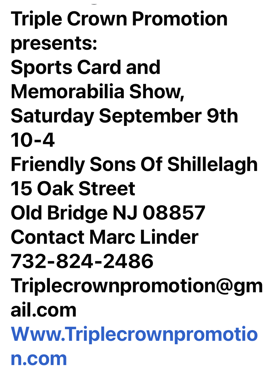 Sports Card and Memorabilia Show