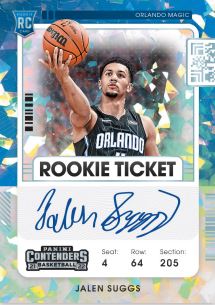2021-22 Playoff Contenders Jalen Suggs Cracked Ice Auto