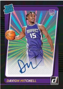 2021-22 Donruss Basketball Davion Mitchell Rated Rookies