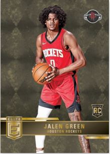 2021-22 Donruss Elite Basketball Jalen Green Gold Rookie