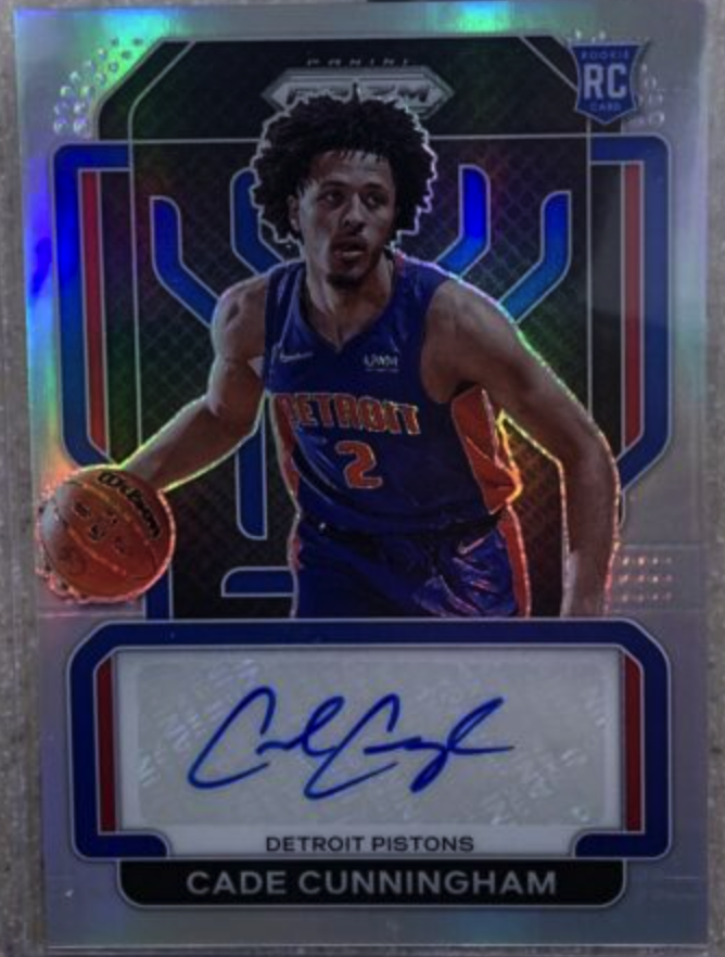 2021-22 Prizm Basketball Cade Cunningham Rookie Auto Silver