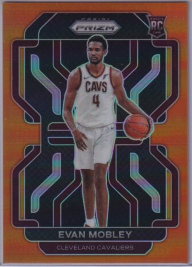 2021-22 Prizm Basketball Evan Mobley Orange Prizm