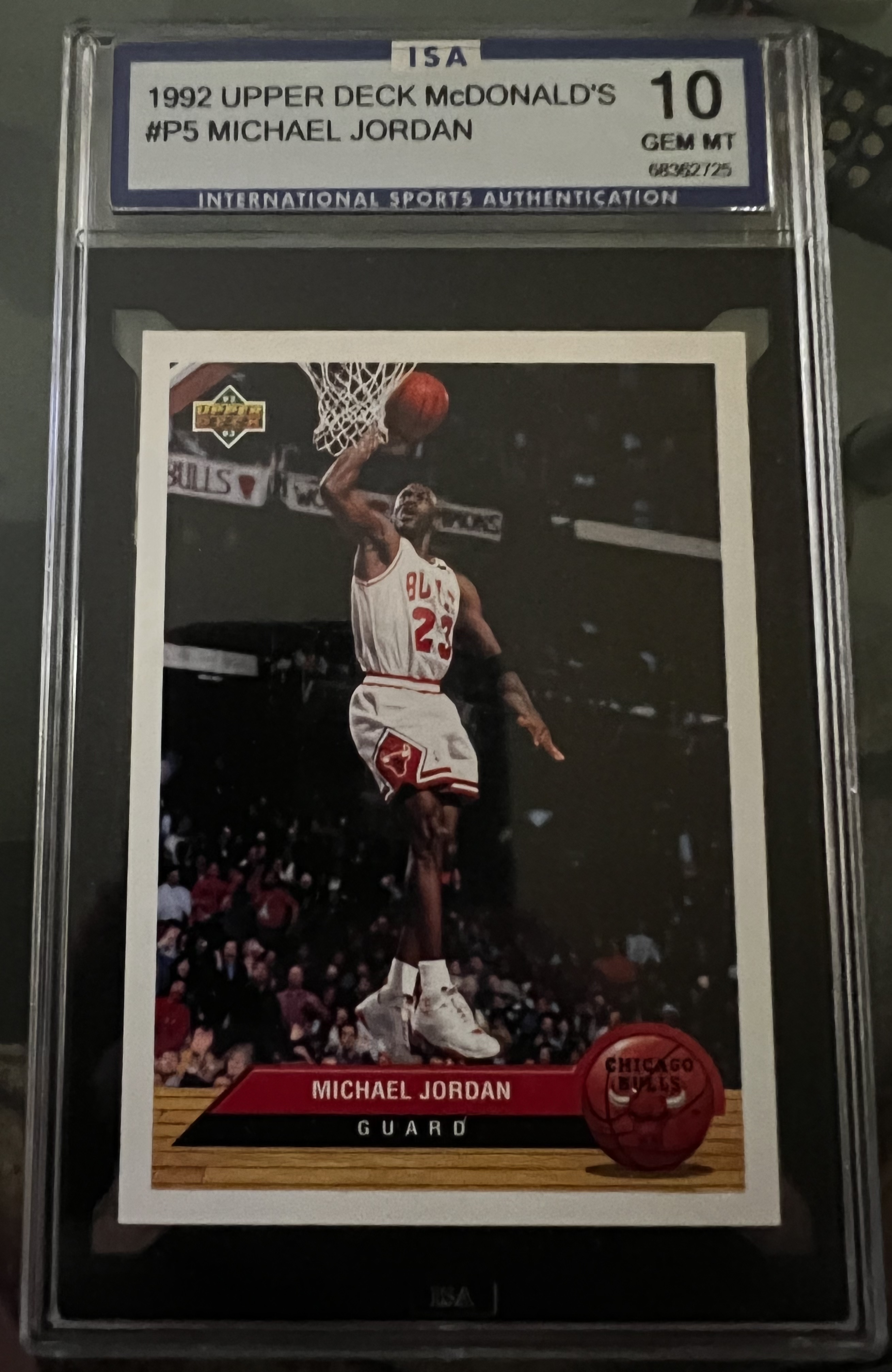 1992-93 Upper Deck McDonalds Michael Jordan ISA 10 Gem Mint