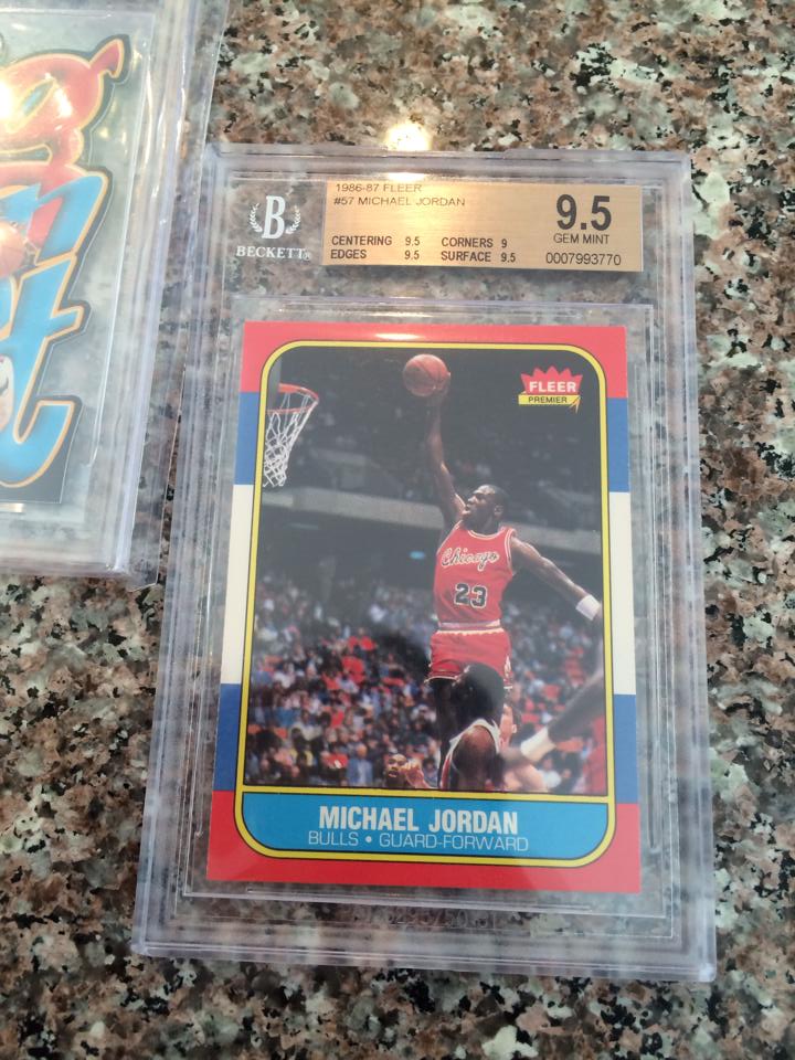 1986-87 Fleer Michael Jordan Rookie #57 BGS 9.5