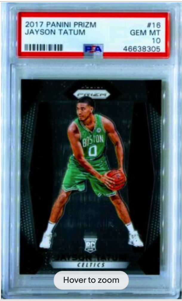 2017-18 Panini Prizm Jayson Tatum Rookie PSA 10