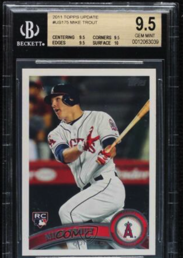 2011 Topps Update Mike Trout BGS 9.5