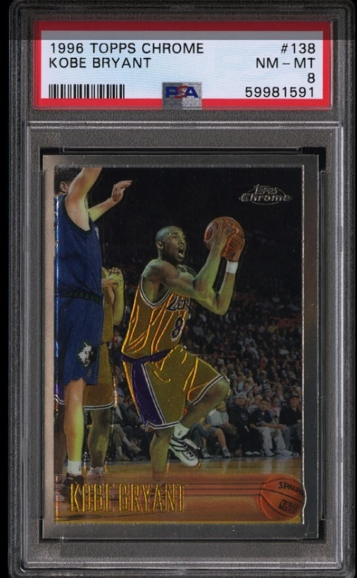 Kobe Bryant’s 1996 Topps Chrome Rookie Card Stands Tall in the Hobby