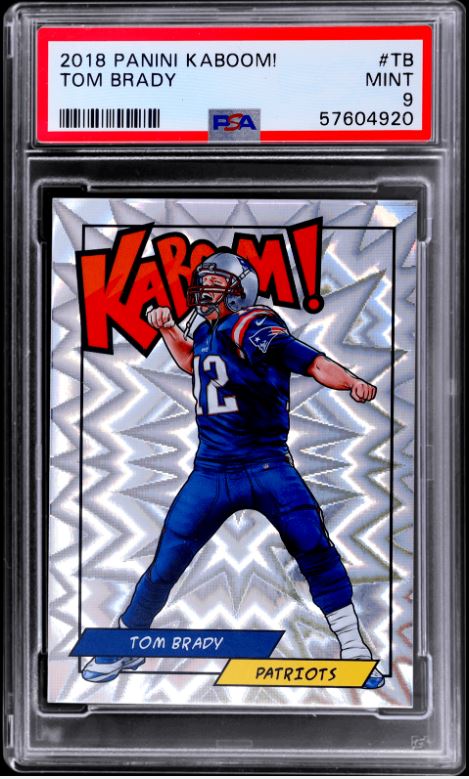 2018 Tom Brady Kaboom Card PSA 9 Mint