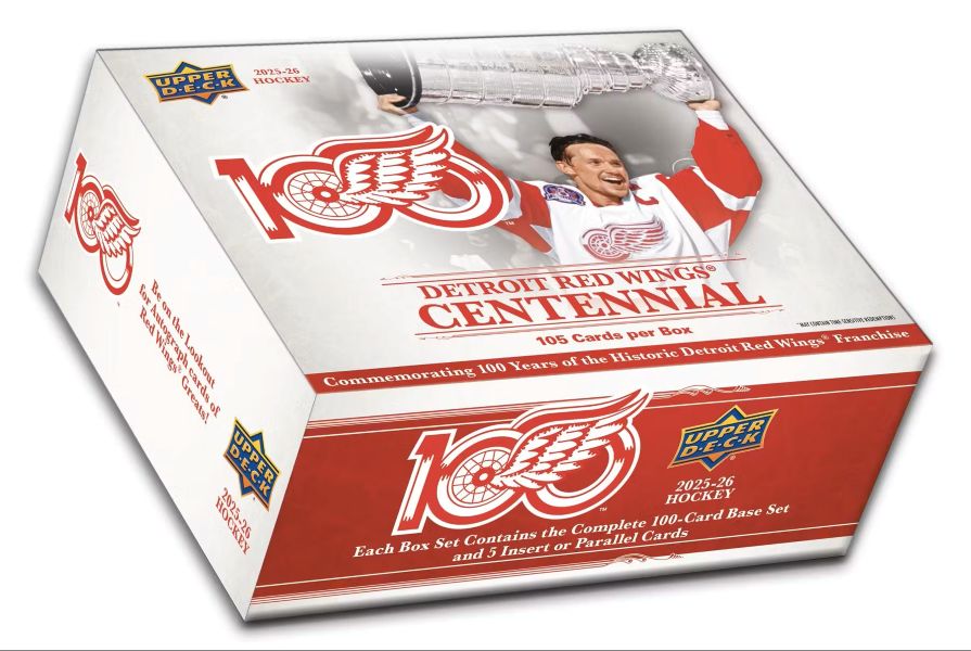 2025-26 Upper Deck Detroit Red Wings Centennial Box Set: A Tribute to a Century of Hockey Excellence