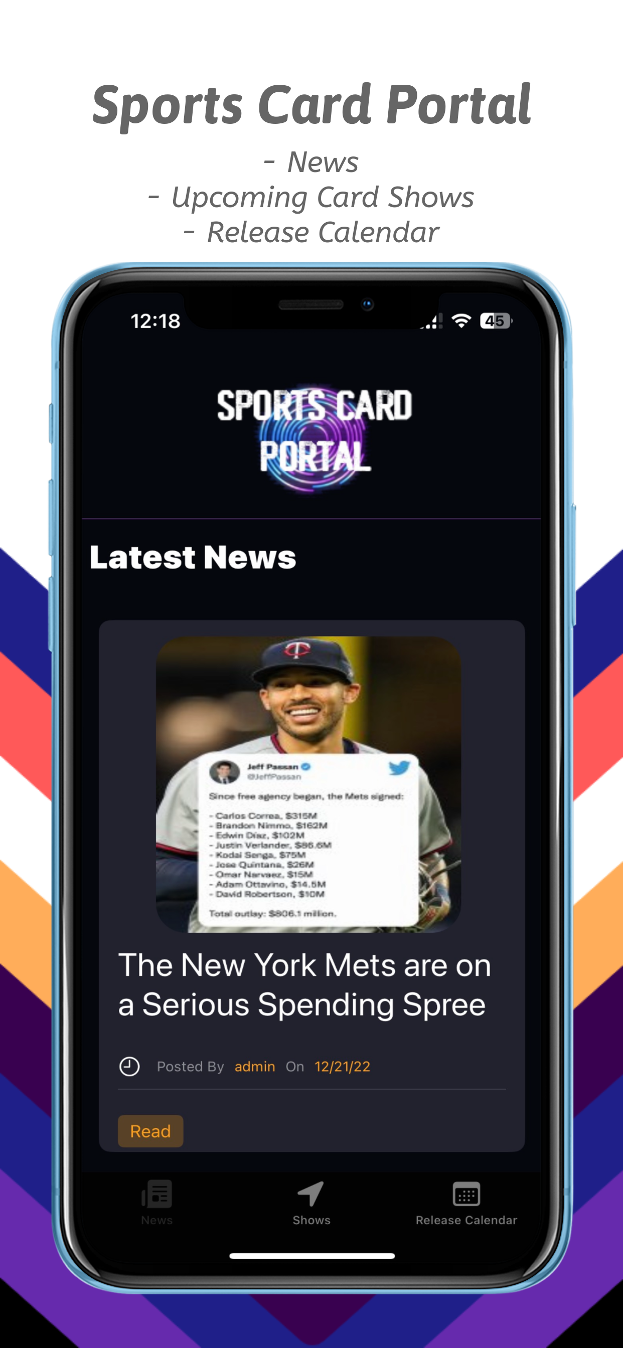 Sports Card Portal App is Here!