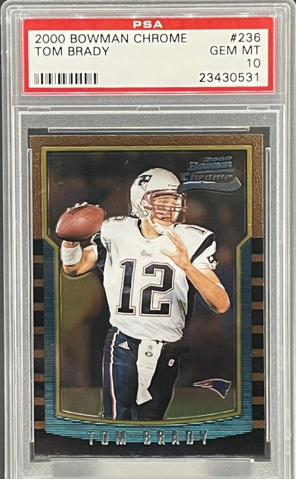Chrome Benchmark: Brady’s 2000 Bowman Chrome #236 still sets the market