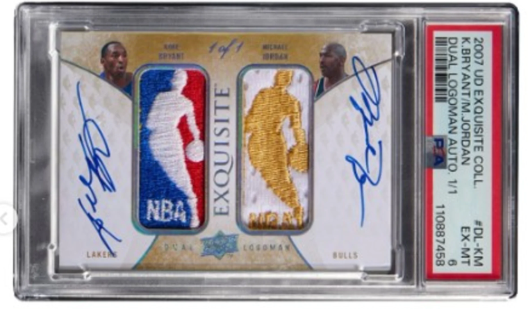 Kobe Bryant and Michael Jordan Dual Logoman Auto 1/1 Could Break All-Time Basketball Card Record