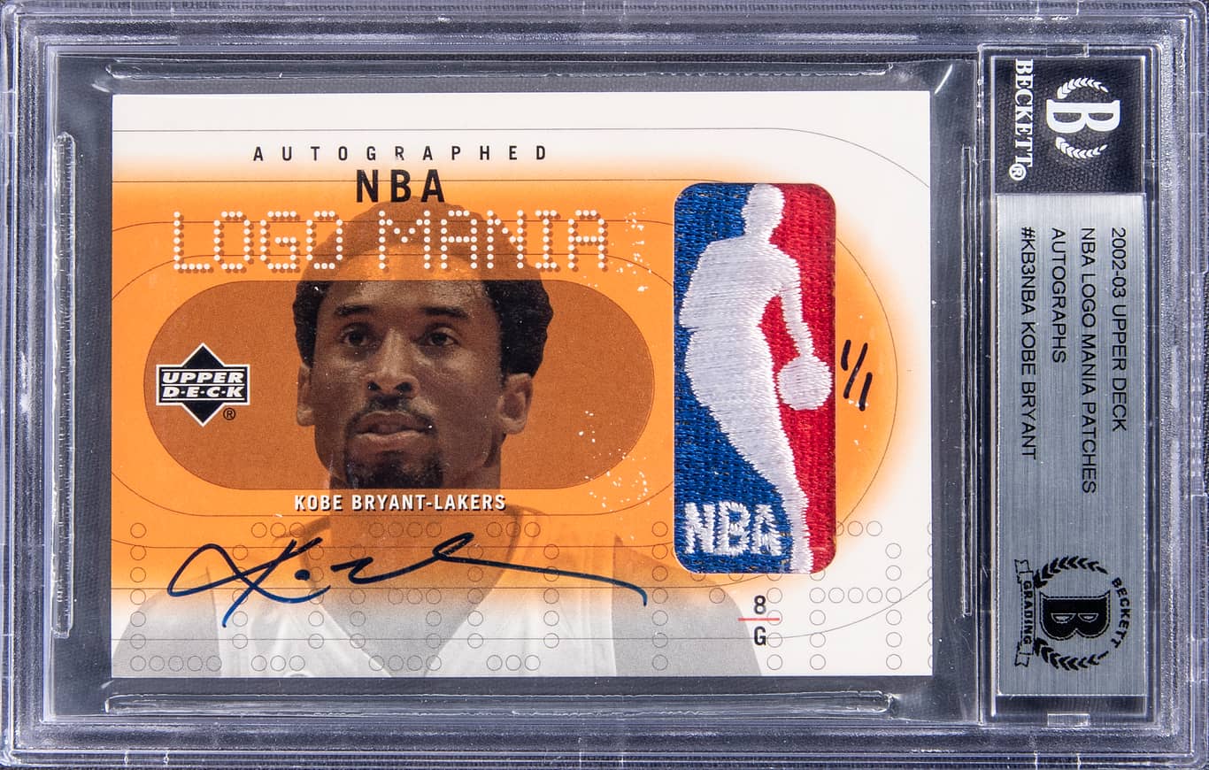 Kobe Bryants First Logo Man Card Up For Auction