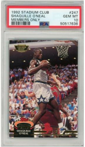 1992-93 Stadium Club Shaquille ONeal Rookie Members Only