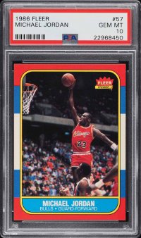 1986 Fleer Michael Jordan PSA 10