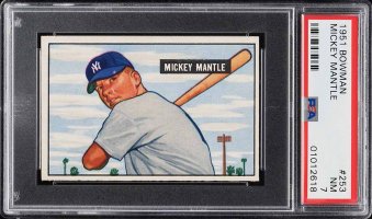 1951 Bowman Mickey Mantle Rookie PSA 7