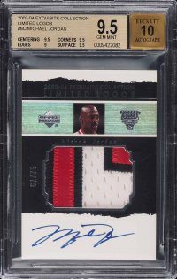 2003-04 Exquisite Collection Michael Jordan Limited Logos BGS 9.5/10