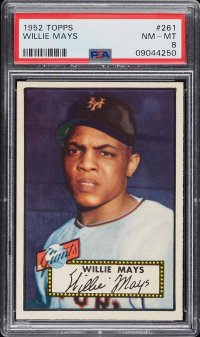 1952 Topps Willie Mays PSA 8