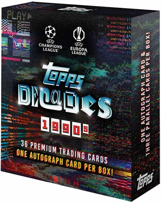 2025 Topps Decades 1990s UEFA Club Competitions Soccer