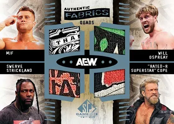 2025 SP Game Used AEW Wrestling Cards: Autographs & Event Relics