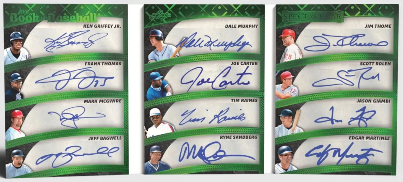 2025 Leaf Spectacular Baseball: Premium Multi-Signed Autograph Cards