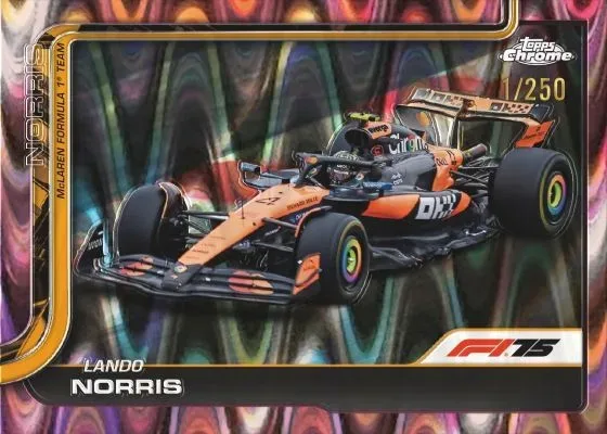 2025 Topps Chrome Formula 1 Racing Cards: Updated Drivers & Parallels