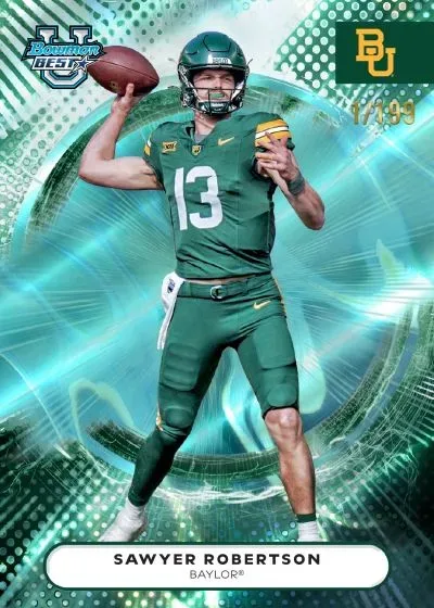 2025 Bowman Best University Football Cards: Top College Prospects & Au