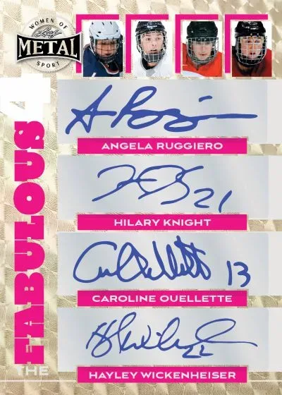 2025 Leaf Metal Women of Sport Trading Cards Featuring Autographed Fem