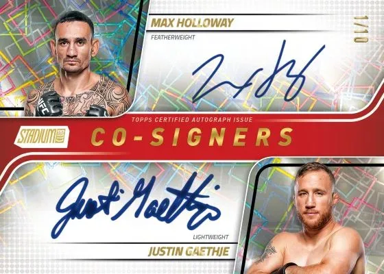 2025 Topps Stadium Club UFC Trading Cards Debut with Full-Bleed Photog