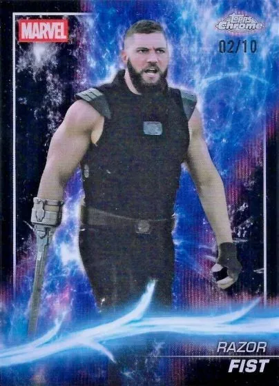 2025 Topps Chrome Marvel Studios: Ultimate Parallel Rainbow & The Snap