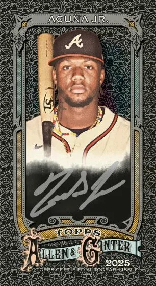 2025 Topps Allen & Ginter X Baseball: Dark-Themed Online Exclusive
