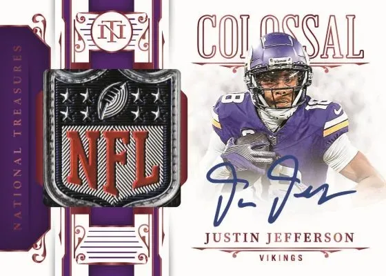 2025 Panini National Treasures Football: Premium Rookie Patch Autograp