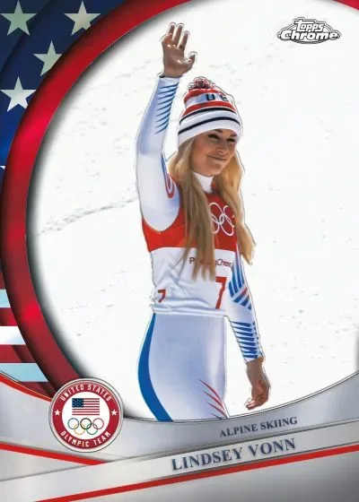 2026 Topps Chrome U.S. Winter Olympic & Paralympic Hopefuls Cards