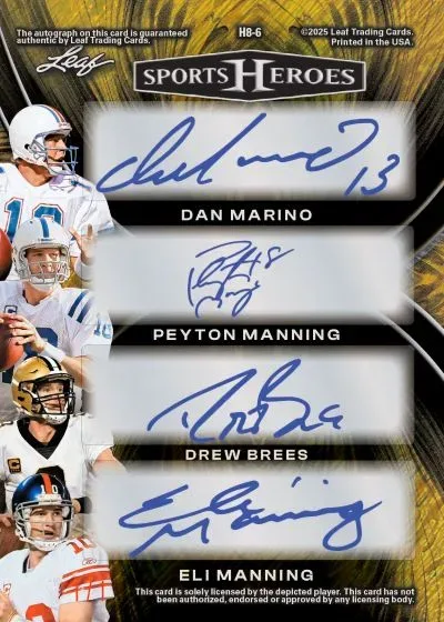 2026 Leaf Metal Sports Heroes Multi-Sport Autograph Cards Preview