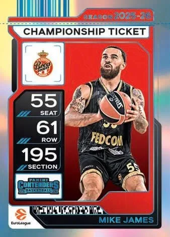 2025-26 Panini Contenders EuroLeague Basketball: First Ticket-Themed S