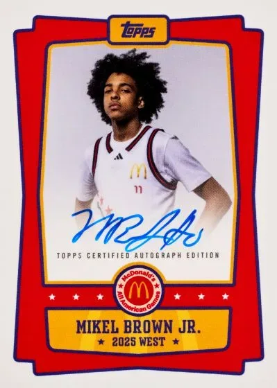 2025 Topps Chrome McDonald’s All American Basketball Cards Preview