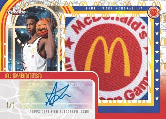 2025 Topps Chrome McDonald’s All American Basketball Cards Preview